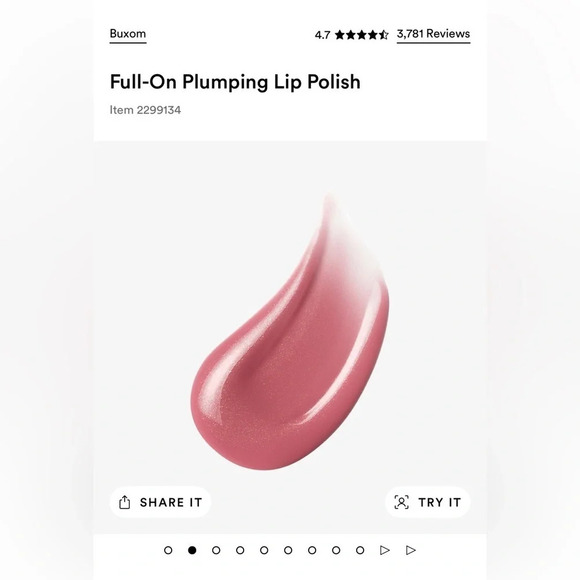 Buxom Full-On Plumping Lip Polish - Pink - Picture 2 of 4